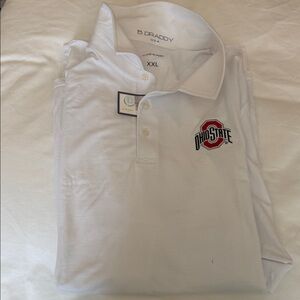White Ohio State Men's Polo Shirt